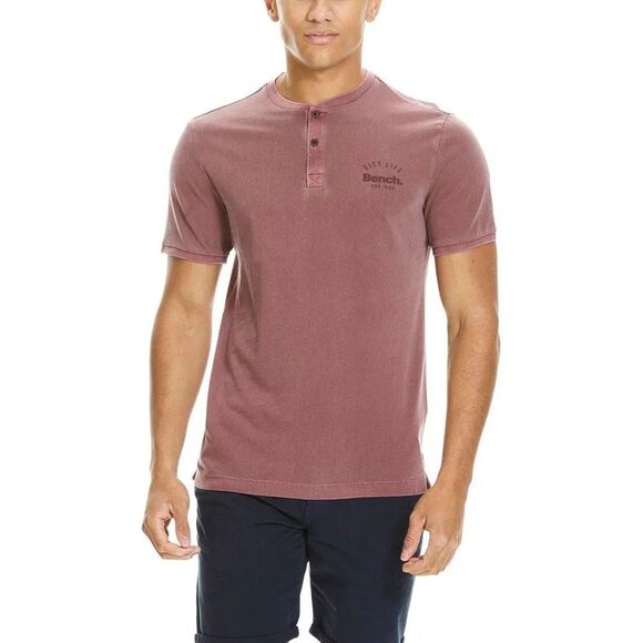 ✨Bench Maroon Button Down Short Sleeve Sz Large Tee✨ - Picture 6 of 6